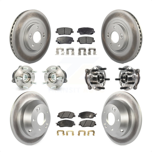 [Avant + Arrière] Kit d'ensemble roulement de roue et moyeu pour 2015-2016 Hyundai Santa Fe XL FWD avec 3.3L KBB-116118