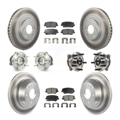[Avant + Arrière] Kit d'ensemble roulement de roue et moyeu pour 2015-2016 Hyundai Santa Fe Sport FWD avec 2.4L 2.0L KBB-116119 par Transit Auto