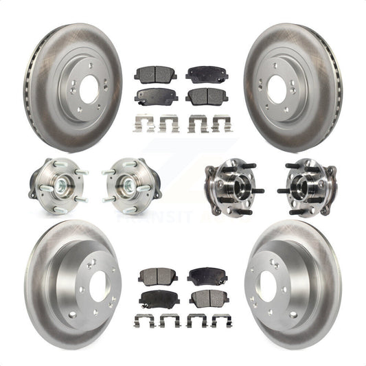 [Avant + Arrière] Kit d'ensemble roulement de roue et moyeu pour 2015-2016 Hyundai Santa Fe Sport FWD avec 2.4L 2.0L KBB-116119 par Transit Auto