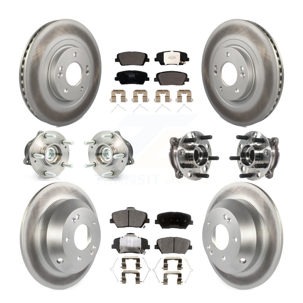 [Avant + Arrière] Kit d'ensemble roulement de roue et moyeu pour 2017-2018 Hyundai Santa Fe Sport FWD KBB-116120