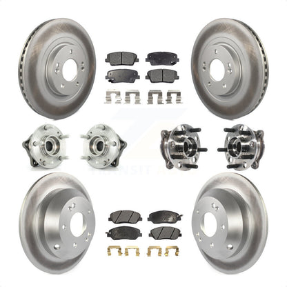 [Avant + Arrière] Kit d'ensemble roulement de roue et moyeu pour Hyundai Santa Fe XL AWD avec 3.3L KBB-116128 par Transit Auto
