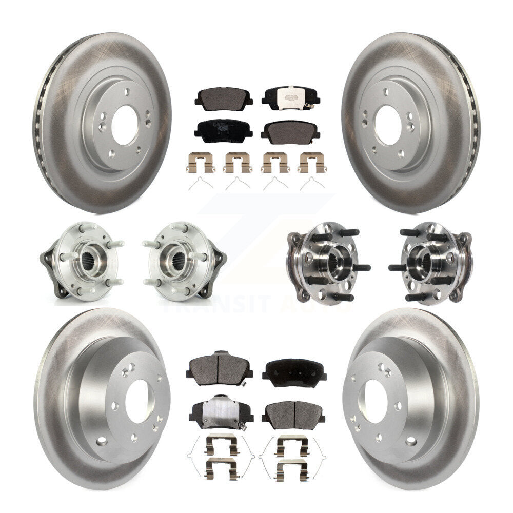 [Avant + Arrière] Kit d'ensemble roulement de roue et moyeu pour 2017-2018 Hyundai Santa Fe Sport AWD KBB-116130