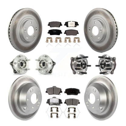 [Avant + Arrière] Kit d'ensemble roulement de roue et moyeu pour 2017-2018 Hyundai Santa Fe Sport AWD KBB-116130