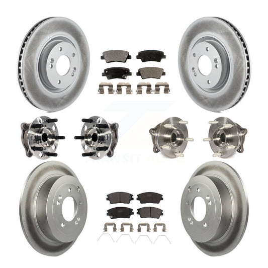 [Avant + Arrière] Kit d'ensemble roulement de roue et moyeu pour 2017-2021 Kia Sportage AWD avec Turbocharged avec Manual Parking KBB-116132