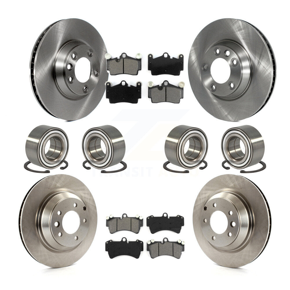 [Avant + Arrière] Kit de Roulement de roue pour 2011-2012 Audi Q7 avec 358mm Diameter Rotor KBB-116177