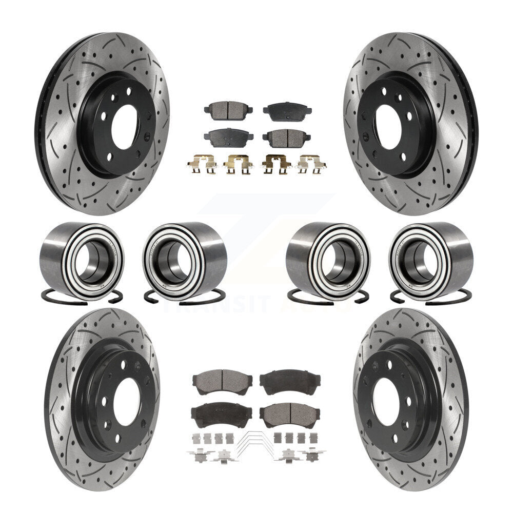 [Avant + Arrière] Kit de Roulement de roue pour Ford Fusion Lincoln MKZ Mercury Milan KBB-116180