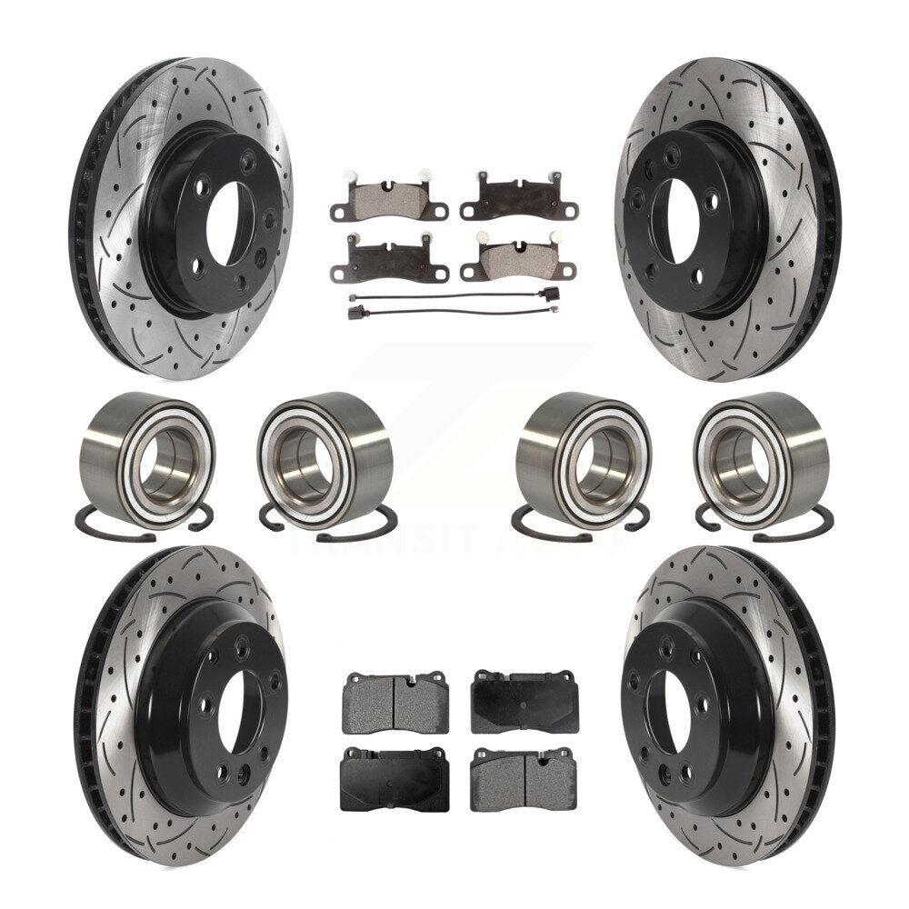 [Avant + Arrière] Kit de Roulement de roue pour 2011-2015 Volkswagen Touareg avec 330mm Diameter Rotor KBB-116182