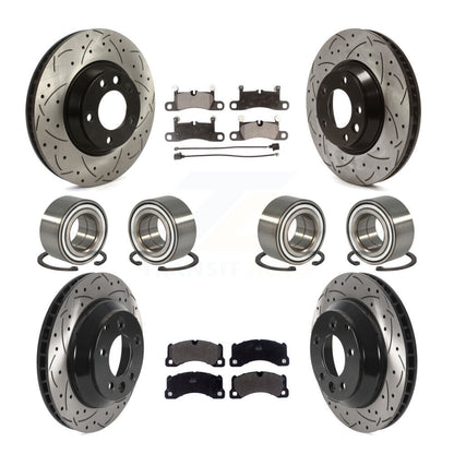 [Avant + Arrière] Kit de Roulement de roue pour 2011-2012 Porsche Cayenne Base avec 380mm Diameter Rotor KBB-116184