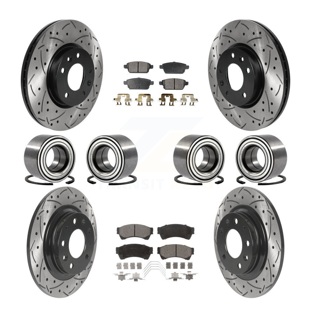 [Avant + Arrière] Kit de Roulement de roue pour Ford Fusion Lincoln MKZ Mercury Milan KBB-116189