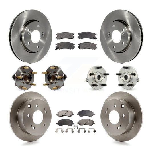[Avant + Arrière] Kit d'ensemble roulement de roue et moyeu pour 2010-2012 Mitsubishi Galant KBB-116193