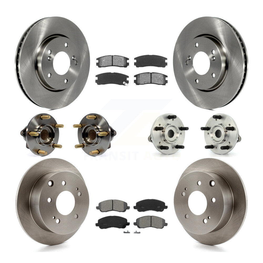[Avant + Arrière] Kit d'ensemble roulement de roue et moyeu pour 2010-2012 Mitsubishi Galant KBB-116202