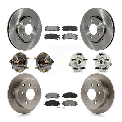 [Avant + Arrière] Kit d'ensemble roulement de roue et moyeu pour 2010-2012 Mitsubishi Galant KBB-116202