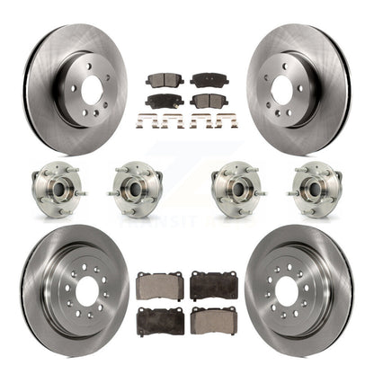 [Avant + Arrière] Kit d'ensemble roulement de roue et moyeu pour 2013-2015 Cadillac ATS AWD avec 321mm Diameter Rotor KBB-116211