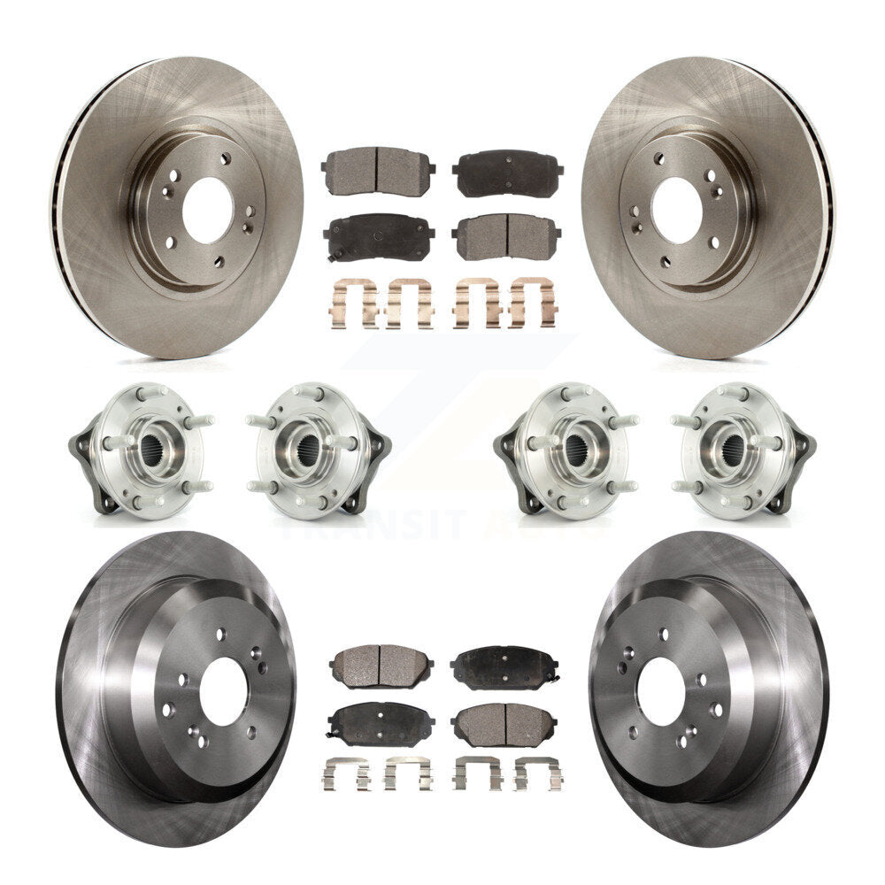 [Avant + Arrière] Kit d'ensemble roulement de roue et moyeu pour 2007-2012 Hyundai Veracruz AWD avec ABS Brakes KBB-116216