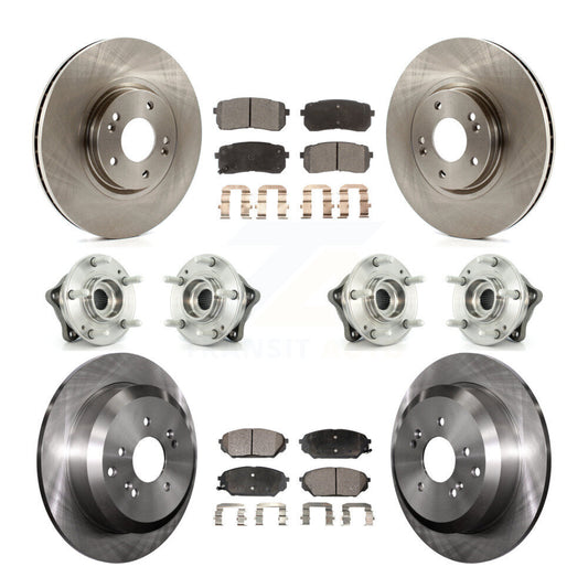 [Avant + Arrière] Kit d'ensemble roulement de roue et moyeu pour 2007-2012 Hyundai Veracruz AWD avec ABS Brakes KBB-116216