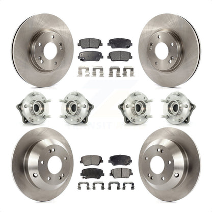 [Avant + Arrière] Kit d'ensemble roulement de roue et moyeu pour Kia Sorento Hyundai Santa Fe avec ABS Brakes AWD KBB-116219 par Transit Auto