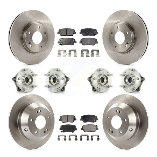 [Avant + Arrière] Kit d'ensemble roulement de roue et moyeu pour Kia Sorento Hyundai Santa Fe avec ABS Brakes AWD KBB-116219 par Transit Auto