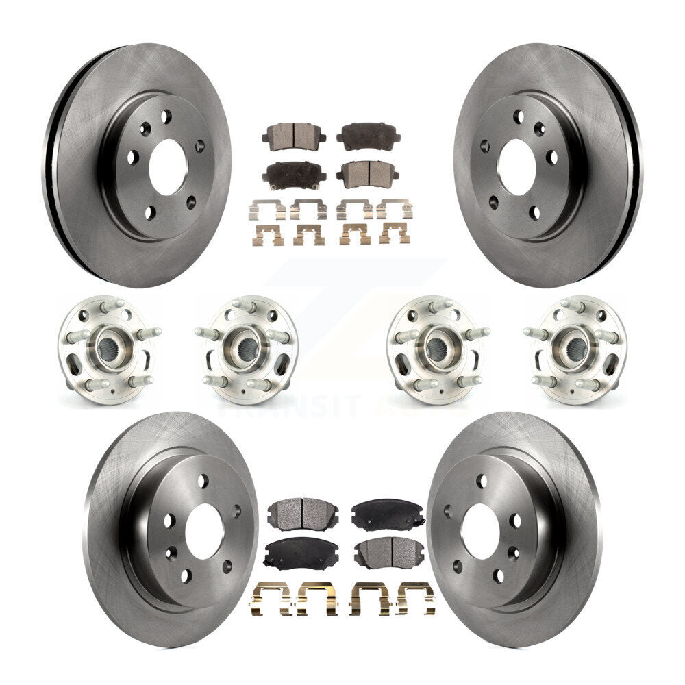 [Avant + Arrière] Kit d'ensemble roulement de roue et moyeu pour 2013-2015 Chevrolet Malibu Naturally Aspirated KBB-116231