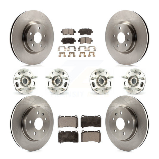 [Avant + Arrière] Kit d'ensemble roulement de roue et moyeu pour Cadillac XTS sans Heavy Duty Brakes KBB-116232