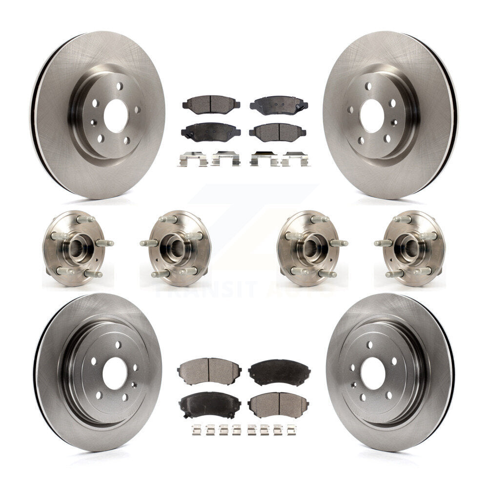 [Avant + Arrière] Kit d'ensemble roulement de roue et moyeu pour Cadillac CTS avec Heavy Duty Brakes KBB-116250