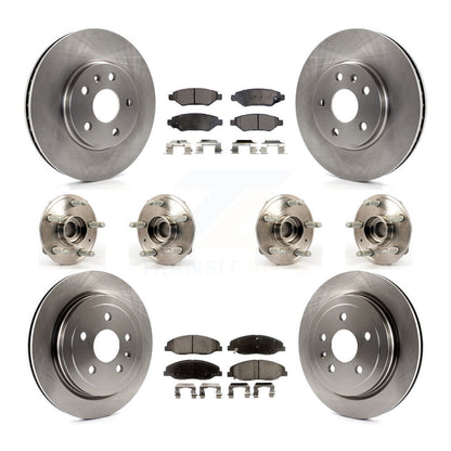 [Avant + Arrière] Kit d'ensemble roulement de roue et moyeu pour Cadillac CTS sans Heavy Duty Brakes KBB-116251