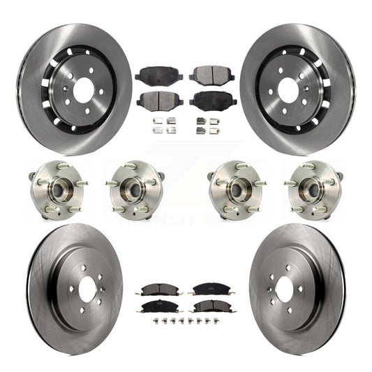 [Avant + Arrière] Kit d'ensemble roulement de roue et moyeu pour Lincoln MKS Ford Flex Taurus MKT KBB-116259
