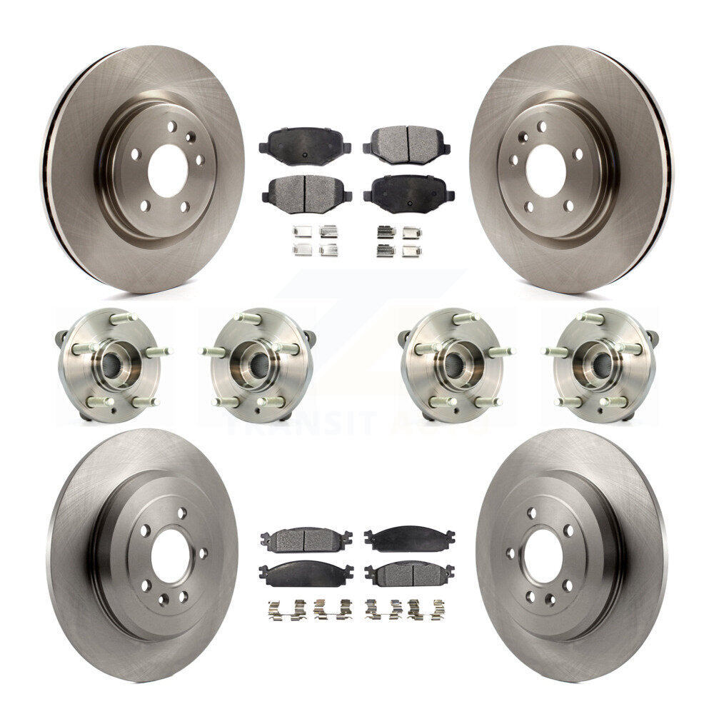 [Avant + Arrière] Kit d'ensemble roulement de roue et moyeu pour 2009-2010 Lincoln MKS KBB-116260