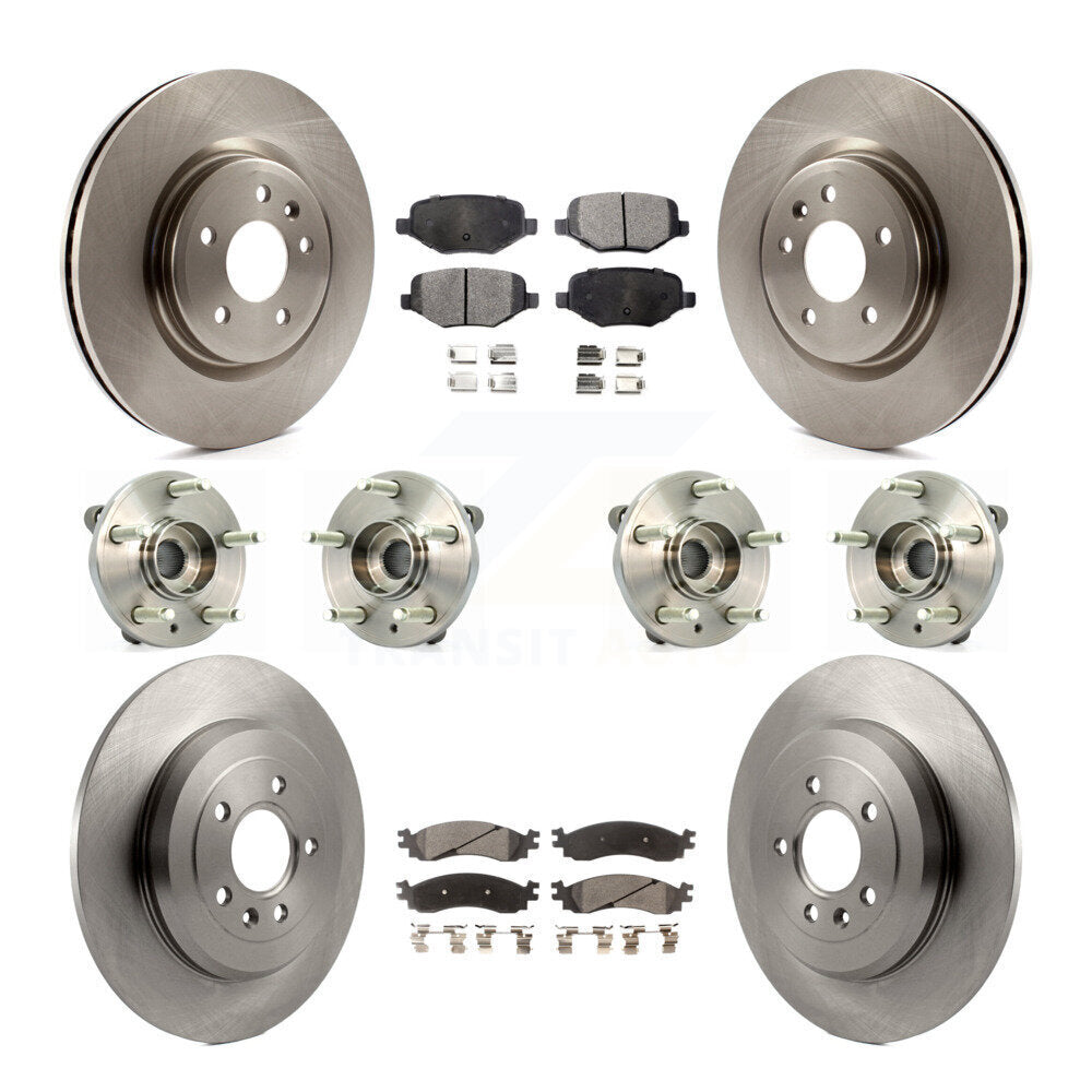 [Avant + Arrière] Kit d'ensemble roulement de roue et moyeu pour 2010-2012 Ford Taurus SHO KBB-116261