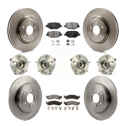 [Avant + Arrière] Kit d'ensemble roulement de roue et moyeu pour 2010-2012 Ford Taurus SHO KBB-116261