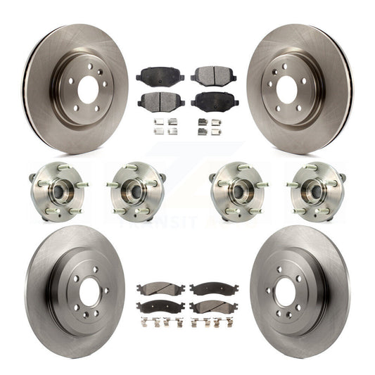 [Avant + Arrière] Kit d'ensemble roulement de roue et moyeu pour 2010-2012 Ford Taurus SHO KBB-116261