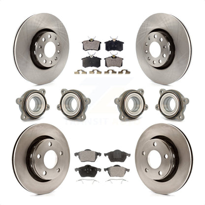 [Avant + Arrière] Kit d'ensemble roulement de roue et moyeu pour 2002 Audi S6 avec 312mm Diameter Rotor KBB-116285 par Transit Auto