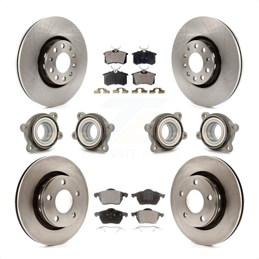 [Avant + Arrière] Kit d'ensemble roulement de roue et moyeu pour 2002 Audi S6 avec 312mm Diameter Rotor KBB-116285 par Transit Auto