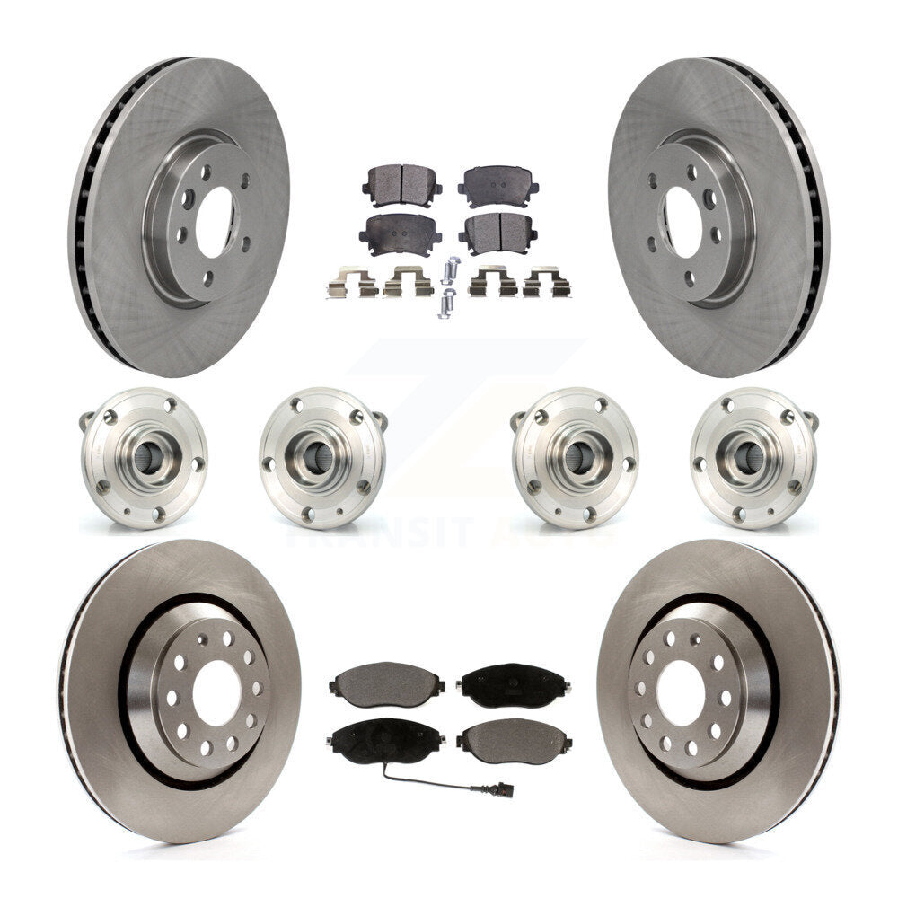 [Avant + Arrière] Kit d'ensemble roulement de roue et moyeu pour 2013-2014 Volkswagen CC AWD KBB-116302