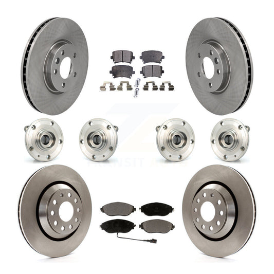 [Avant + Arrière] Kit d'ensemble roulement de roue et moyeu pour 2013-2014 Volkswagen CC AWD KBB-116302