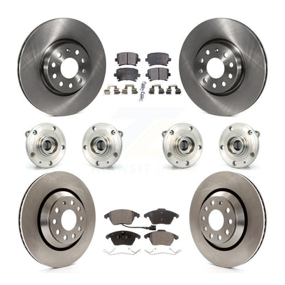 [Avant + Arrière] Kit d'ensemble roulement de roue et moyeu pour 2009-2010 Volkswagen Passat CC AWD avec 312mm Diameter Rotor KBB-116303