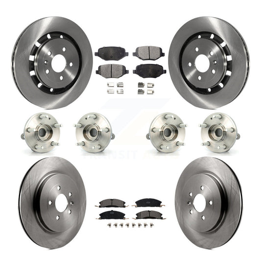 [Avant + Arrière] Kit d'ensemble roulement de roue et moyeu pour Ford Explorer Police Interceptor Utility KBB-116308