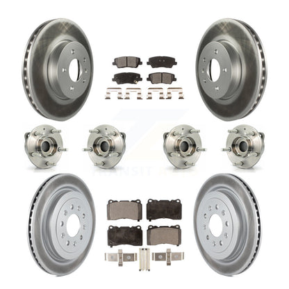 [Avant + Arrière] Kit d'ensemble roulement de roue et moyeu pour 2013-2015 Cadillac ATS AWD avec 321mm Diameter Rotor KBB-116349