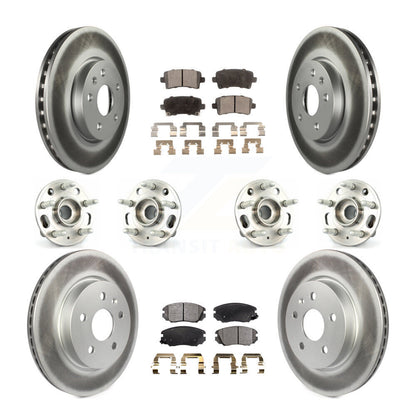 [Avant + Arrière] Kit d'ensemble roulement de roue et moyeu pour Chevrolet Malibu Impala Buick LaCrosse KBB-116361