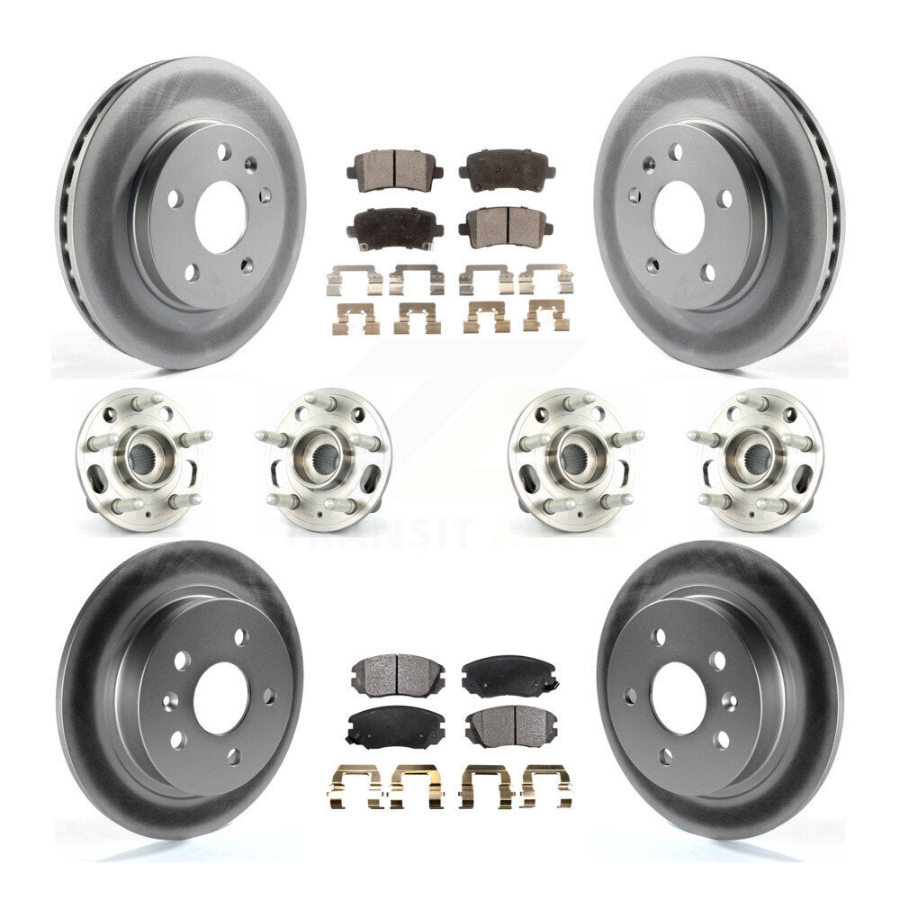 [Avant + Arrière] Kit d'ensemble roulement de roue et moyeu pour 2013-2015 Chevrolet Malibu Naturally Aspirated KBB-116362