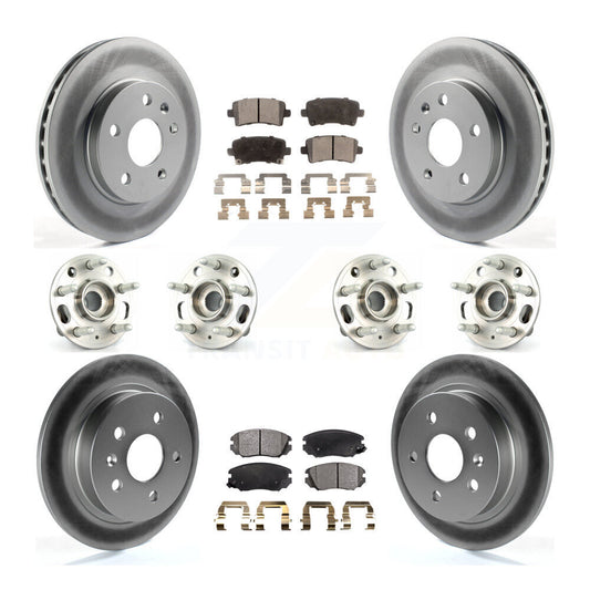 [Avant + Arrière] Kit d'ensemble roulement de roue et moyeu pour 2013-2015 Chevrolet Malibu Naturally Aspirated KBB-116362