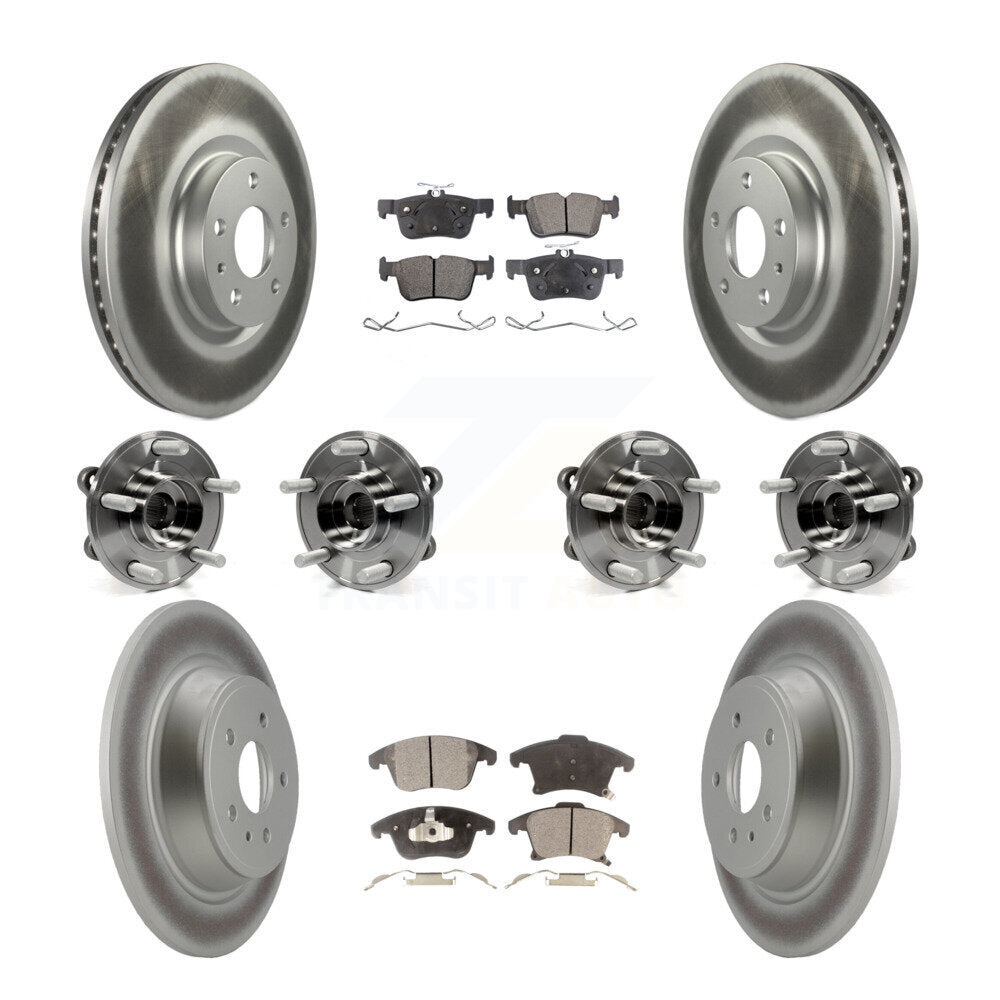 [Avant + Arrière] Kit d'ensemble roulement de roue et moyeu pour Ford Fusion Lincoln MKZ KBB-116365