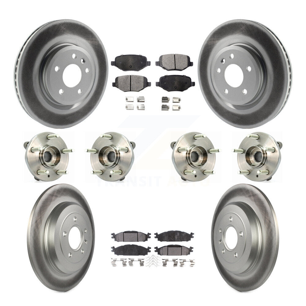 [Avant + Arrière] Kit d'ensemble roulement de roue et moyeu pour Ford Taurus Flex Lincoln MKT MKS KBB-116367