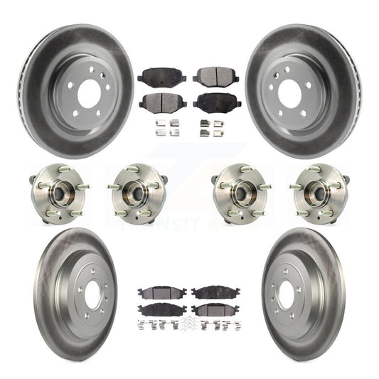 [Avant + Arrière] Kit d'ensemble roulement de roue et moyeu pour Ford Taurus Flex Lincoln MKT MKS KBB-116367