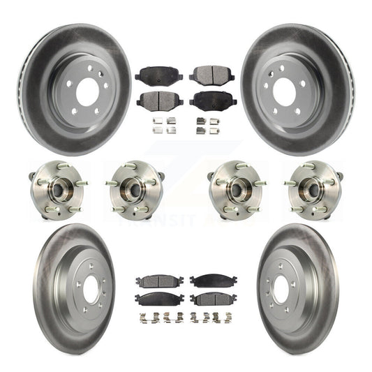 [Avant + Arrière] Kit d'ensemble roulement de roue et moyeu pour 2009-2010 Lincoln MKS KBB-116368