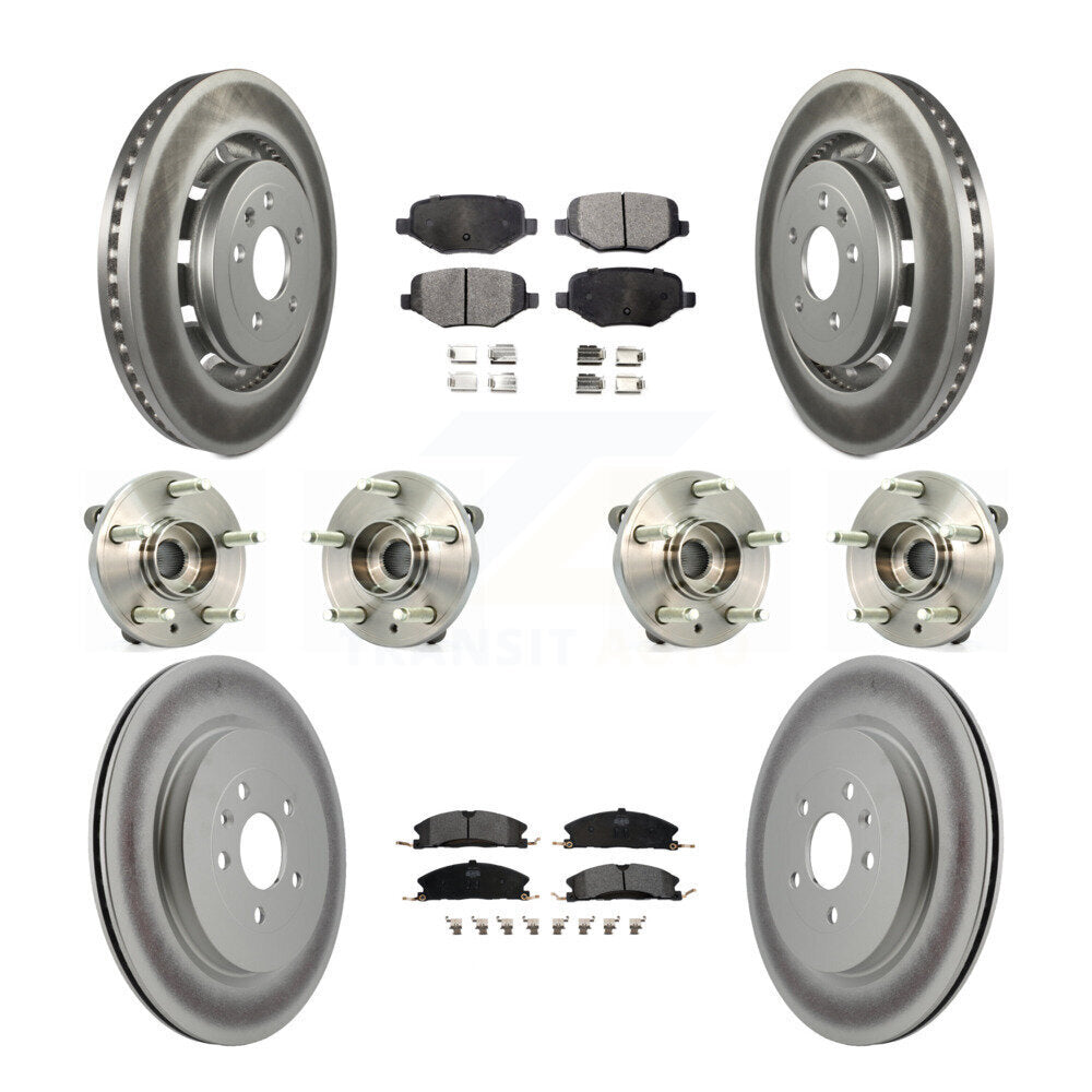 [Avant + Arrière] Kit d'ensemble roulement de roue et moyeu pour Lincoln MKS Ford Flex Taurus MKT KBB-116369