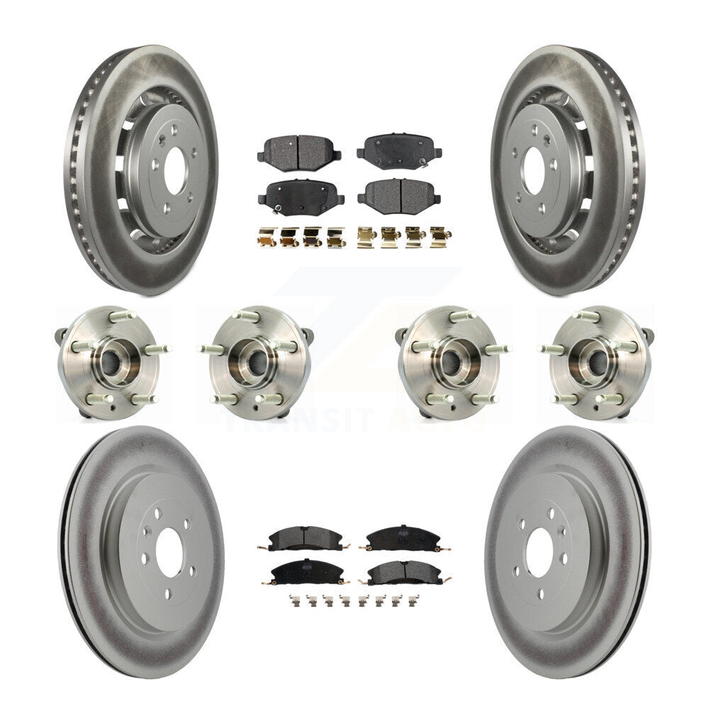 [Avant + Arrière] Kit d'ensemble roulement de roue et moyeu pour Ford Flex Taurus Lincoln MKS KBB-116371