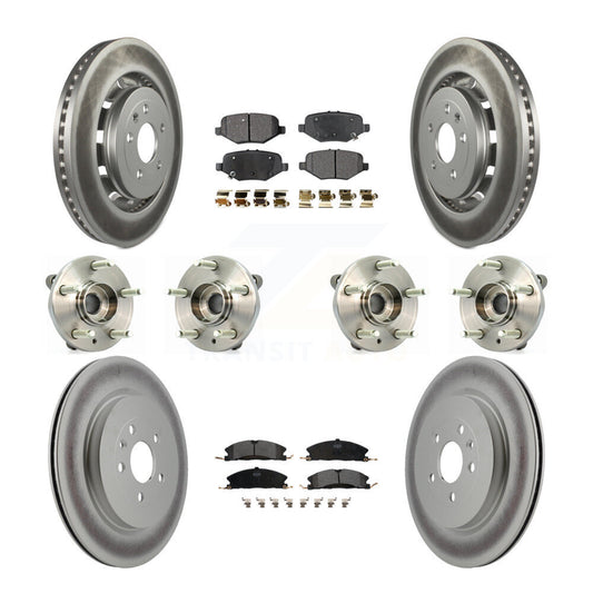 [Avant + Arrière] Kit d'ensemble roulement de roue et moyeu pour Ford Flex Taurus Lincoln MKS KBB-116371