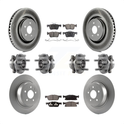 [Avant + Arrière] Kit d'ensemble roulement de roue et moyeu pour 2017 Lincoln MKX AWD avec 14mm Wheel Lugs KBB-116383 par Transit Auto
