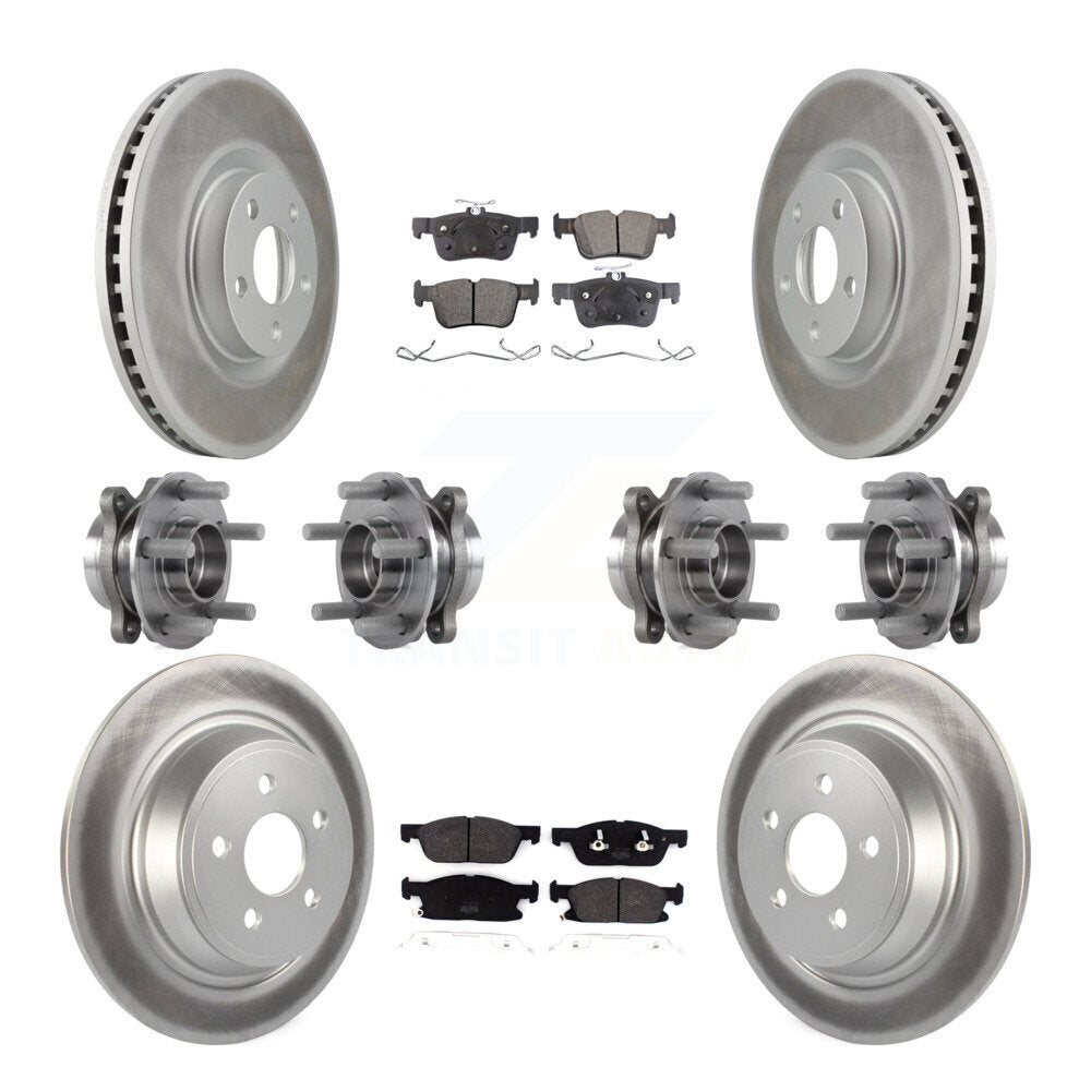 [Avant + Arrière] Kit d'ensemble roulement de roue et moyeu pour 2018 Lincoln Continental AWD avec 316mm Diameter Rotor KBB-116385