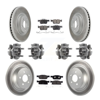 [Avant + Arrière] Kit d'ensemble roulement de roue et moyeu pour 2018 Lincoln Continental AWD avec 316mm Diameter Rotor KBB-116385